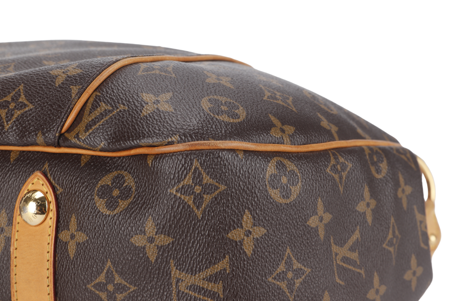 LOUIS VUITTON GALLERIA PM MONOGRAM CANVAS HOBO BAG GOLD HARDWARE WITH DUST COVER
