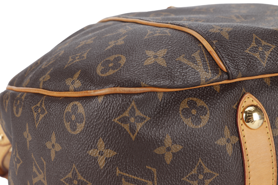 LOUIS VUITTON GALLERIA PM MONOGRAM CANVAS HOBO BAG GOLD HARDWARE WITH DUST COVER
