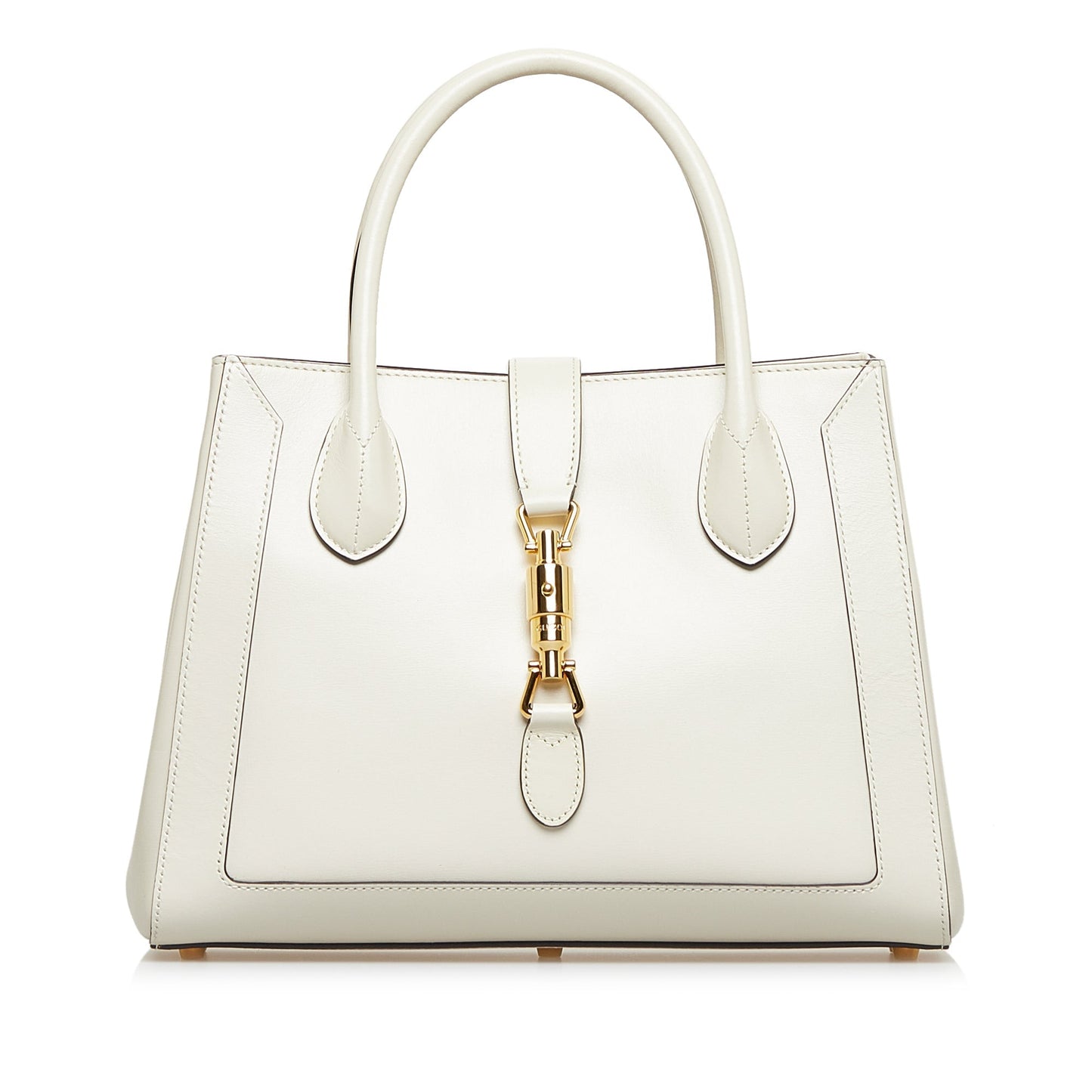 Gucci Jackie 1961 Medium White Leather Gold