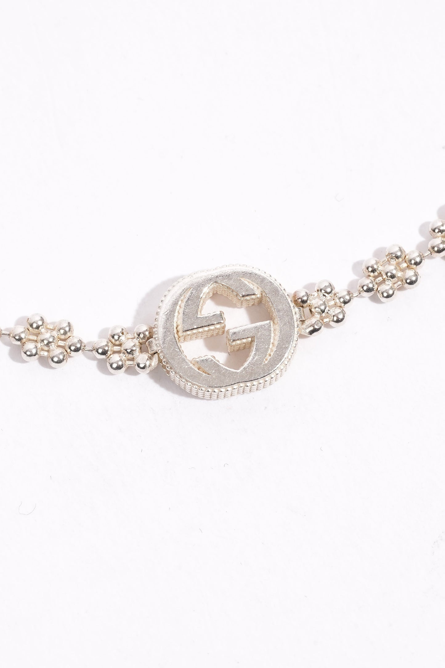 Gucci Interlocking Bracelet Silver Silver Sterling