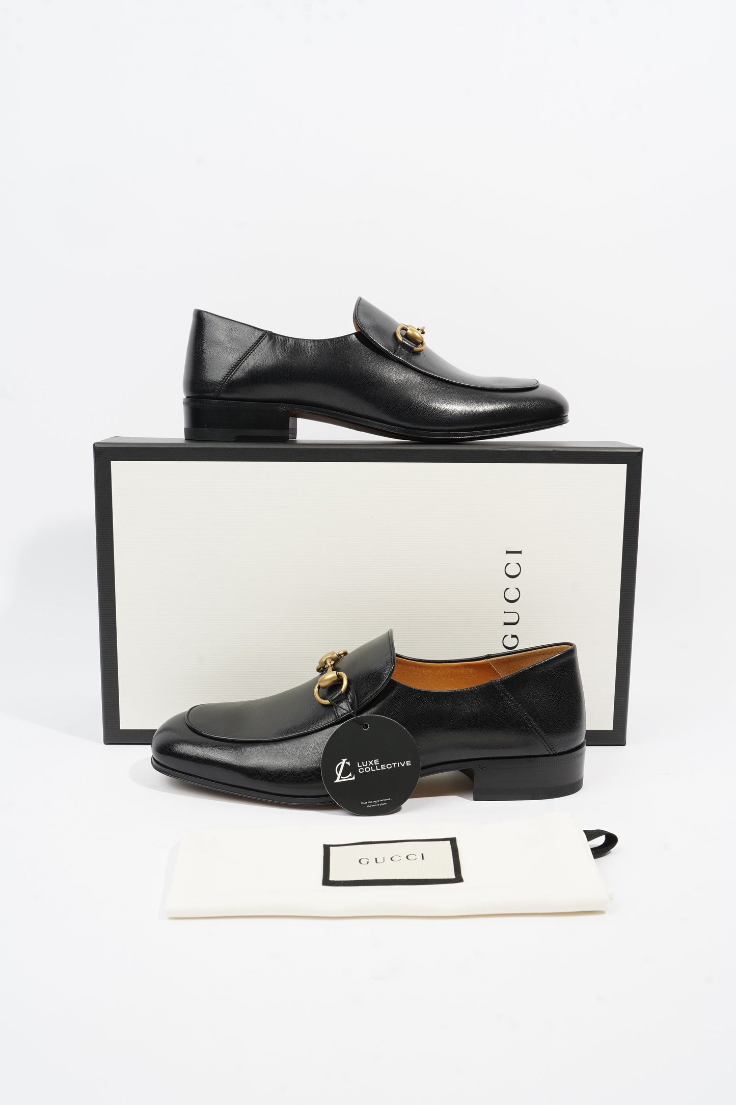 Gucci Jordan Loafer Black Leather EU 41 UK 7