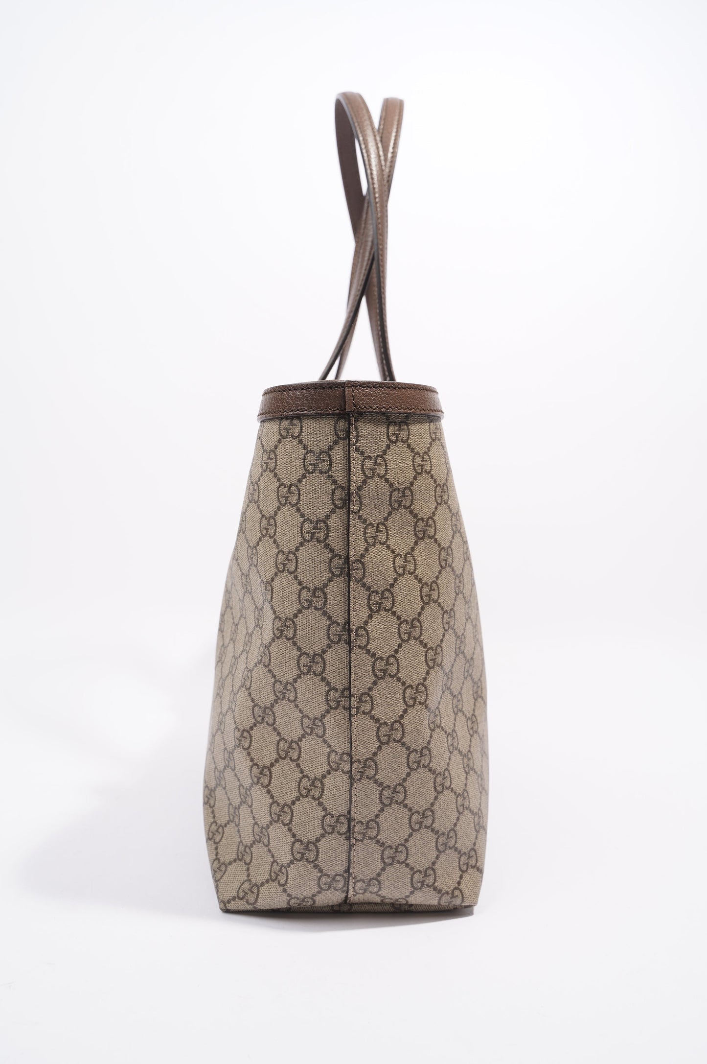 Gucci Ophidia GG Tote Bag Beige Monogram / Red / Green Medium