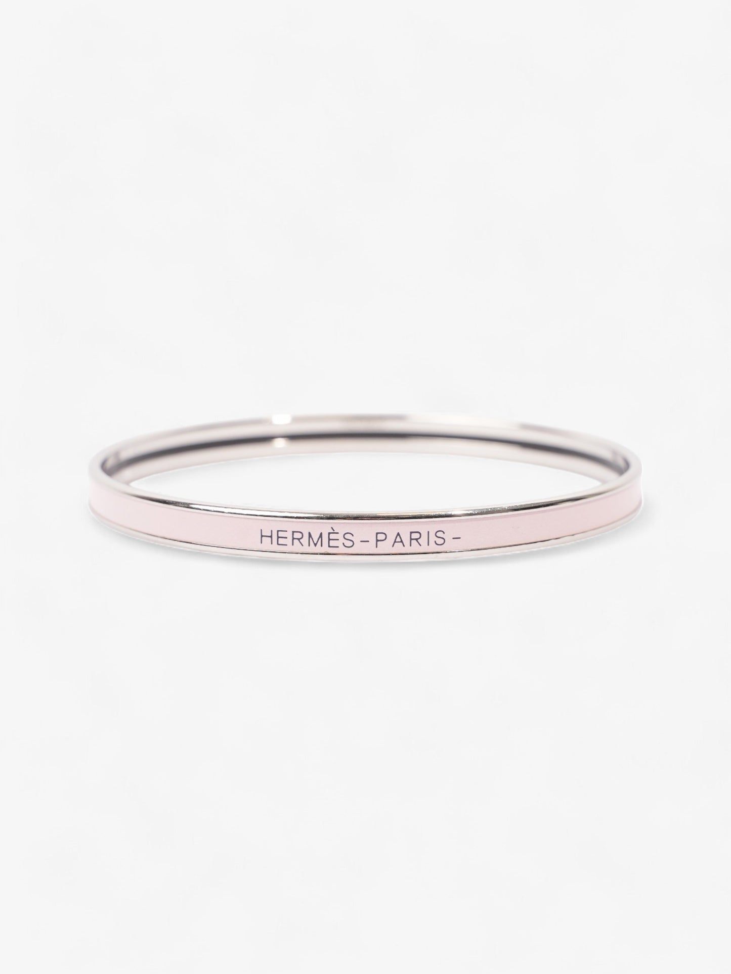 Hermes Uni Bangle Rose Candeur Palladium 65 (Small)
