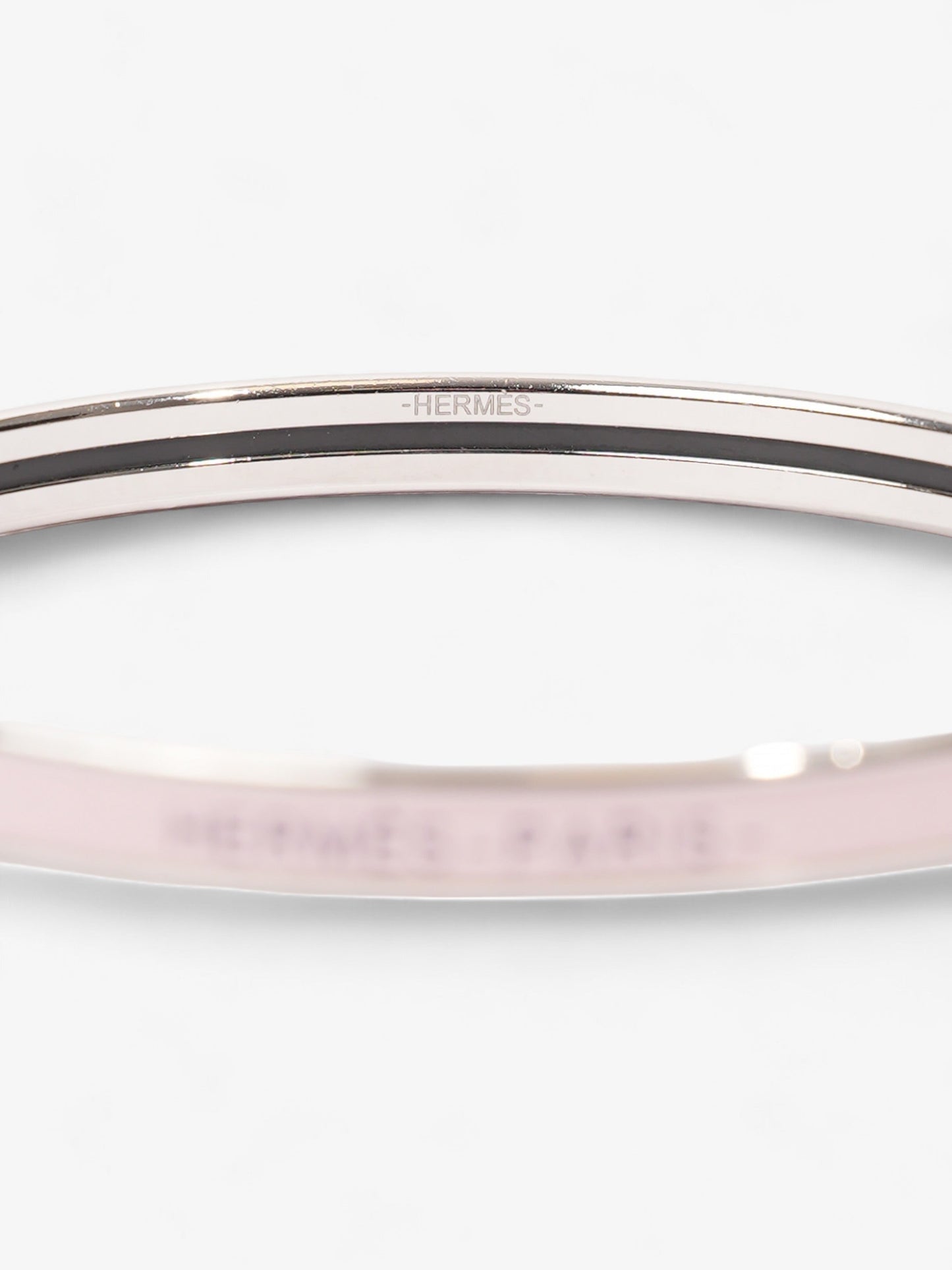 Hermes Uni Bangle Rose Candeur Palladium 65 (Small)