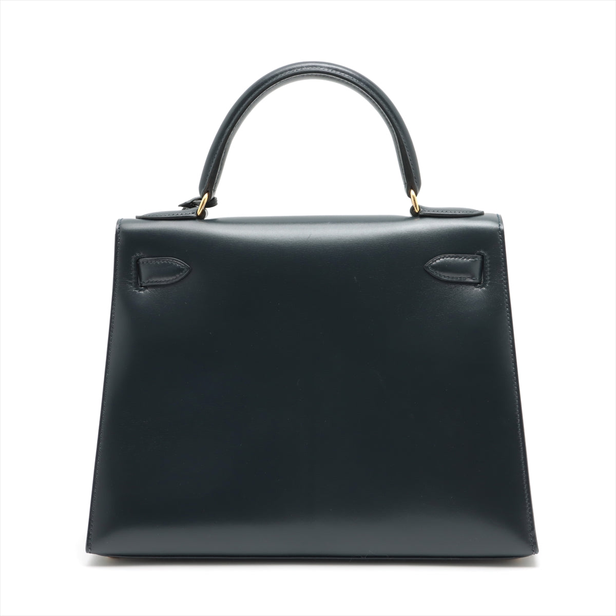 Hermes Kelly 28 Vintage Box Calf Blue Indigo - Stamp Square A 1997