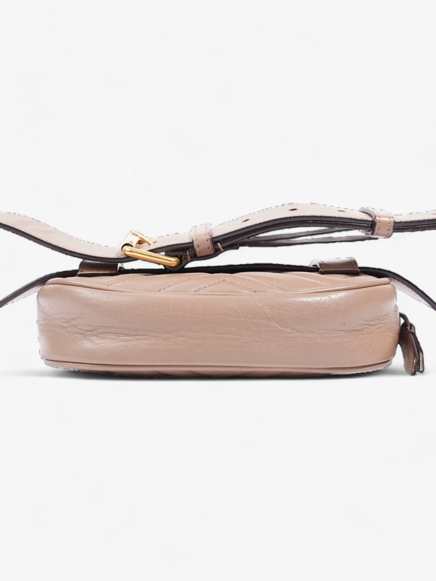 Gucci GG Marmont Belt Bag Porcelain Rose Matelasse Leather