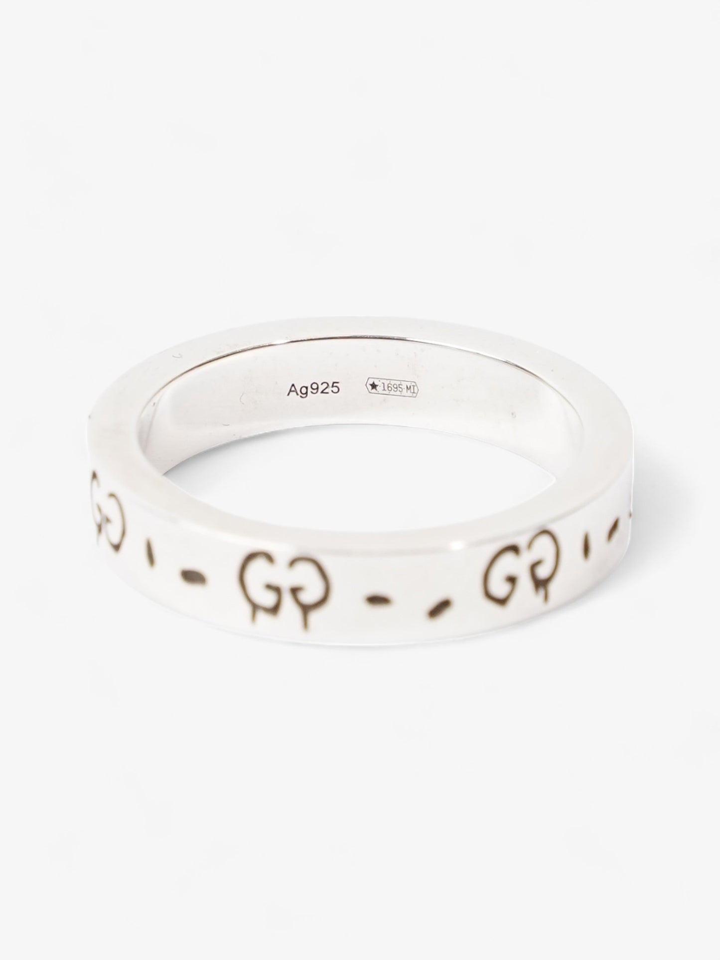 Gucci Ghost Ring Silver Silver Sterling 13 (Circumference - 53mm)