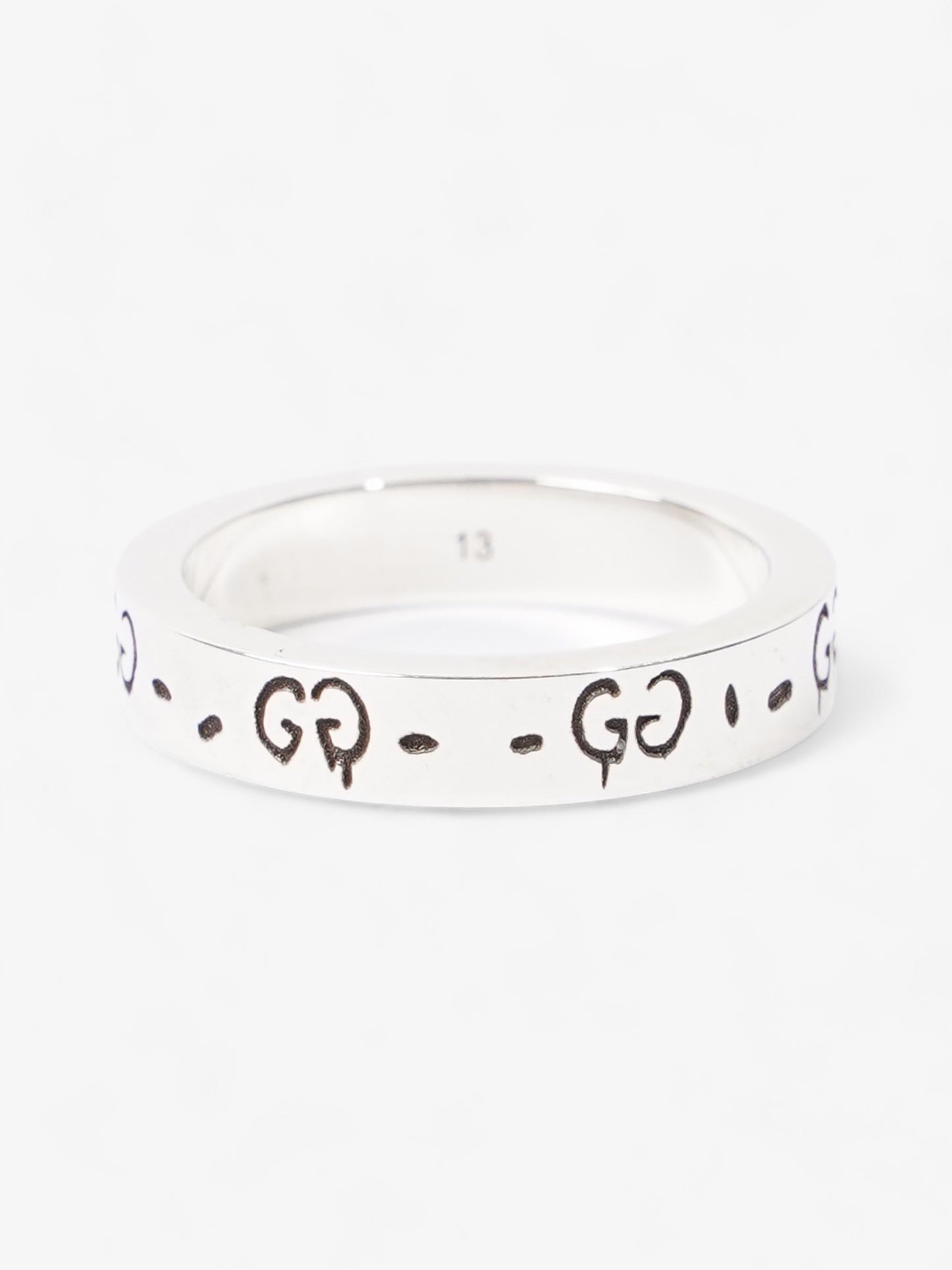 Gucci Ghost Ring Silver Silver Sterling 13 (Circumference - 53mm)