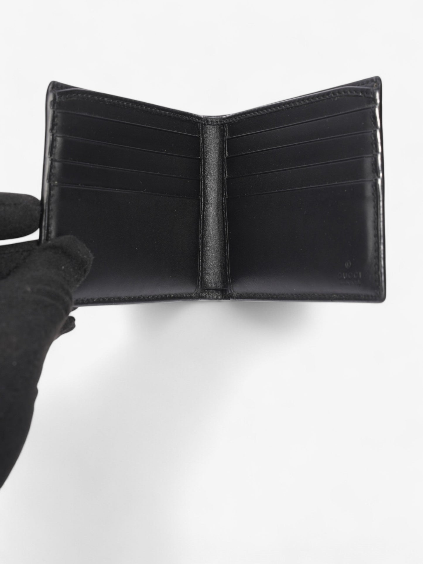 Gucci Kingsnake Print Bifold Wallet Black / Snake Canvas