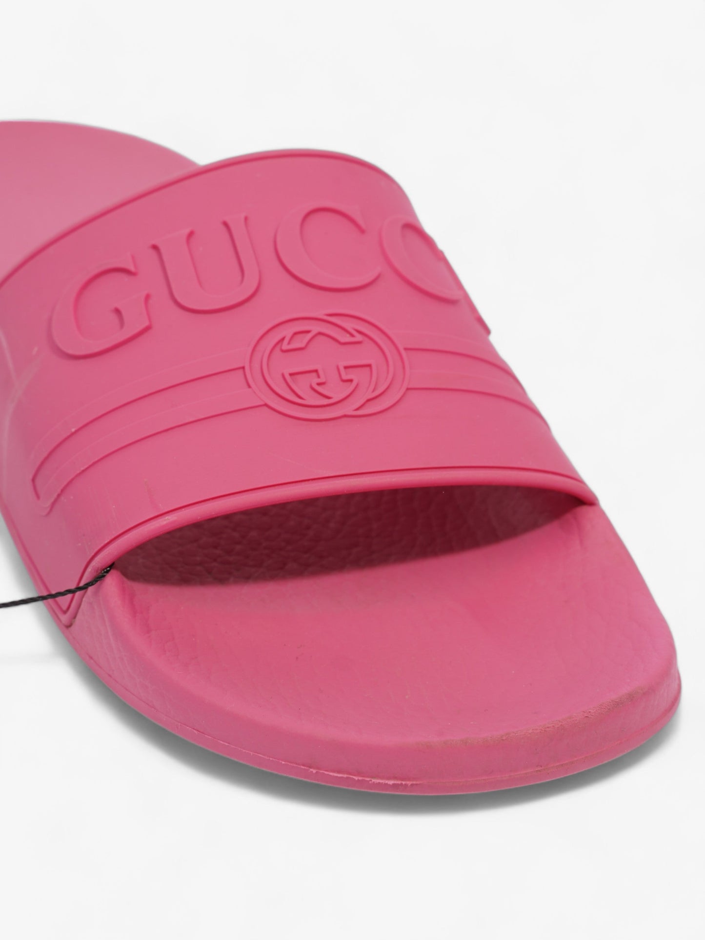 Gucci Logo Slider Fuschia Rubber EU 41 UK 8