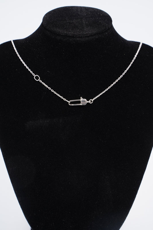 Gucci Trademark Necklace With Heart Pendant Silver Silver Sterling