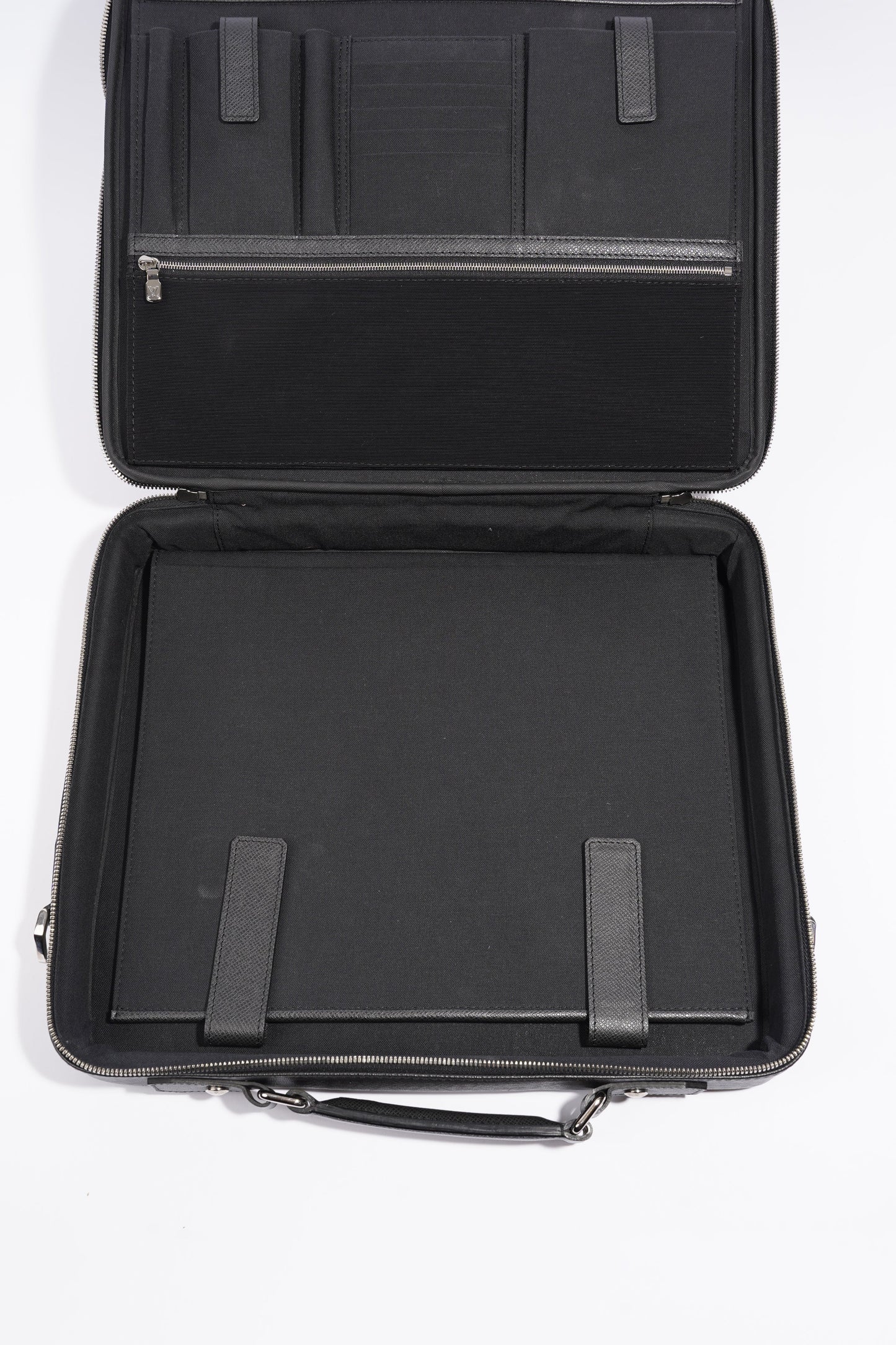 Louis Vuitton Computer And Document Briefcase Black Leather