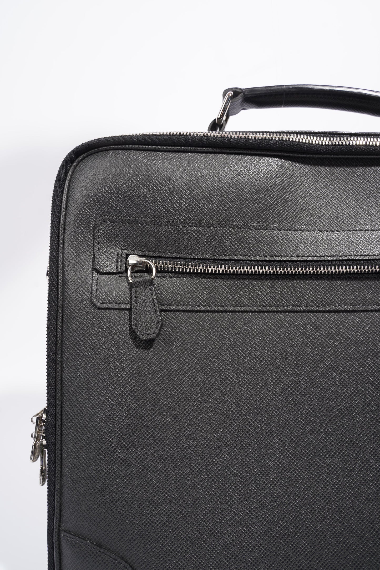 Louis Vuitton Computer And Document Briefcase Black Leather
