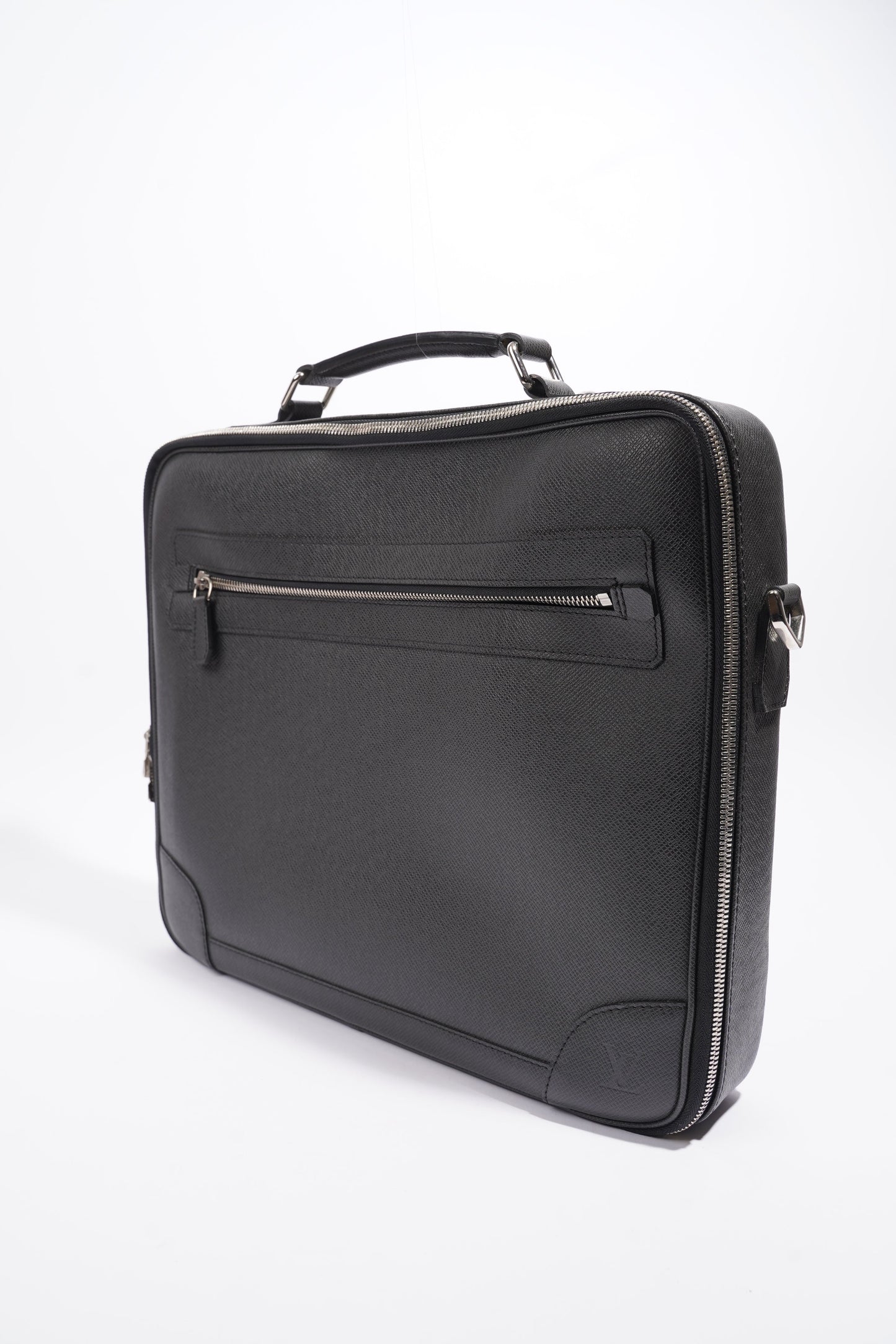 Louis Vuitton Computer And Document Briefcase Black Leather