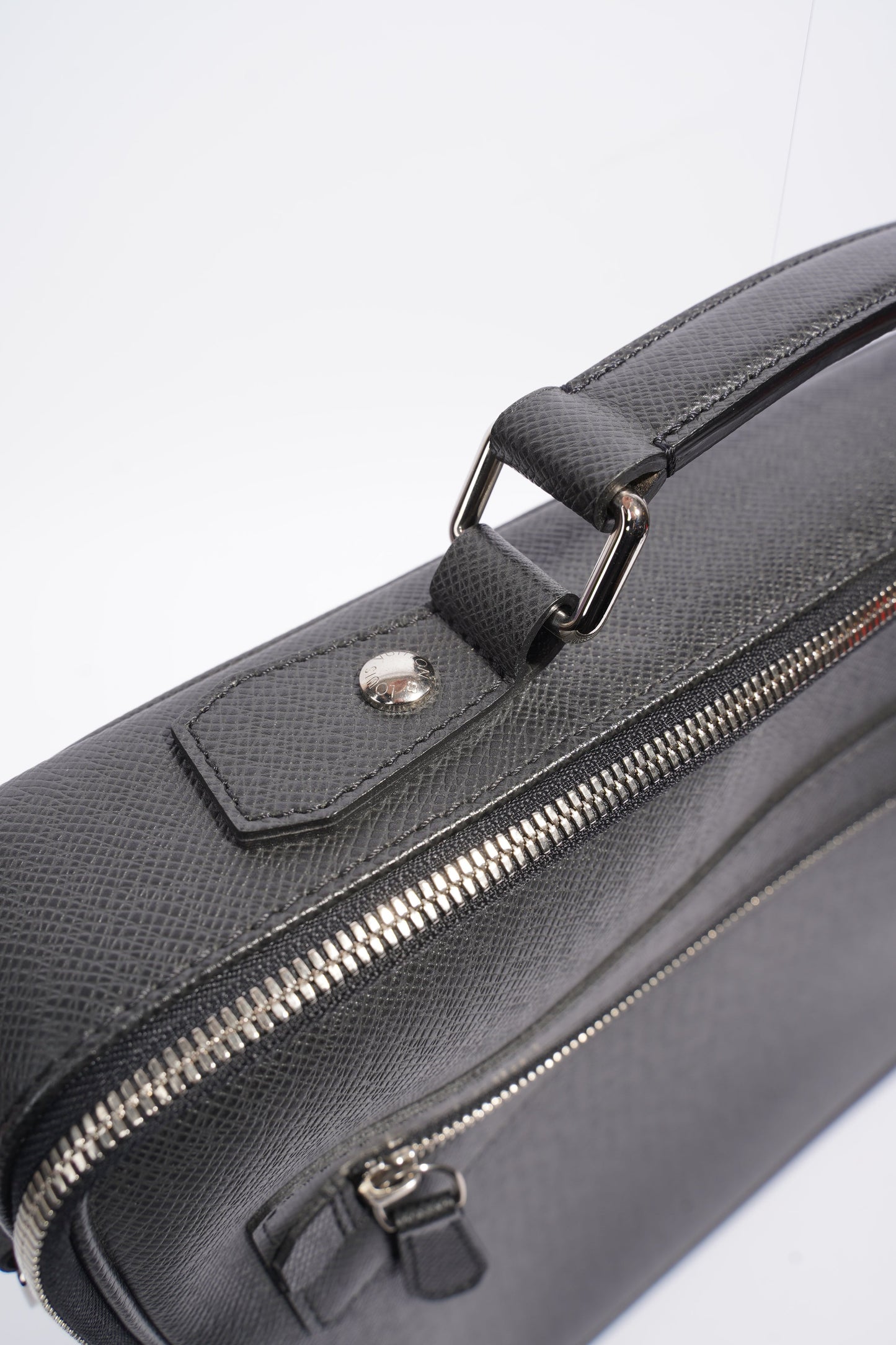 Louis Vuitton Computer And Document Briefcase Black Leather