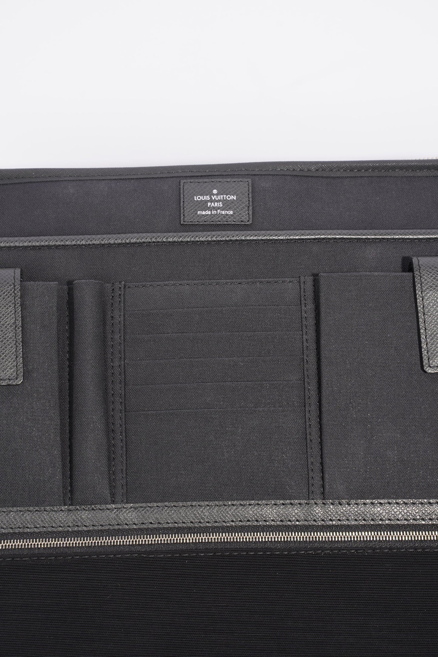 Louis Vuitton Computer And Document Briefcase Black Leather