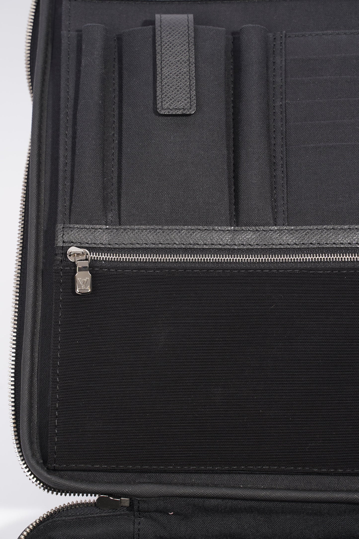 Louis Vuitton Computer And Document Briefcase Black Leather