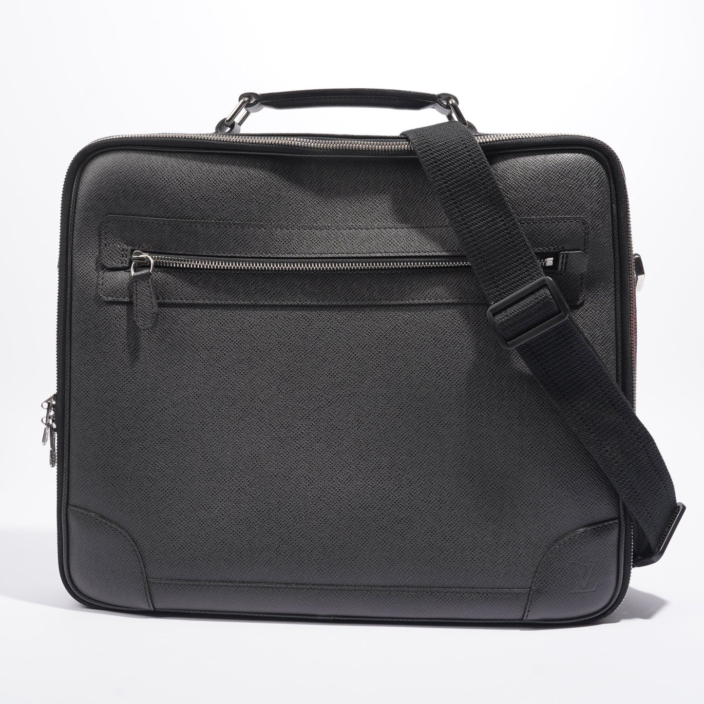 Louis Vuitton Computer And Document Briefcase Black Leather