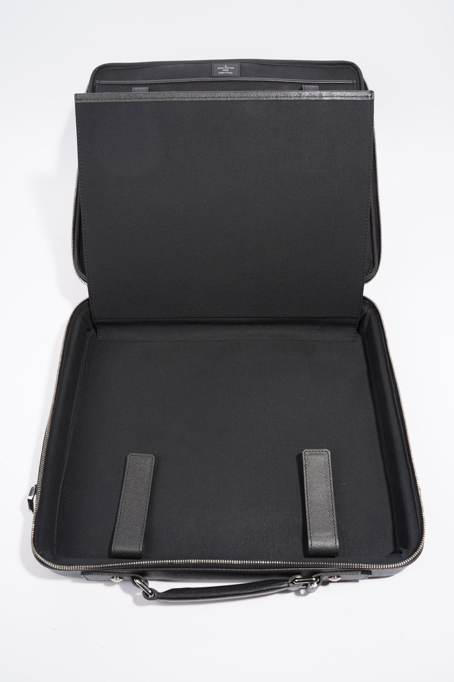 Louis Vuitton Computer And Document Briefcase Black Leather