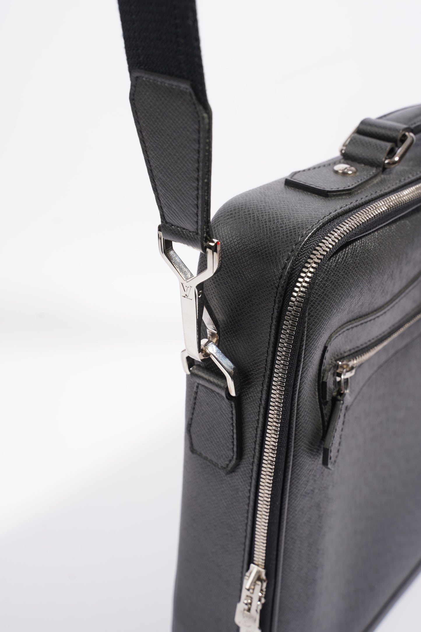 Louis Vuitton Computer And Document Briefcase Black Leather