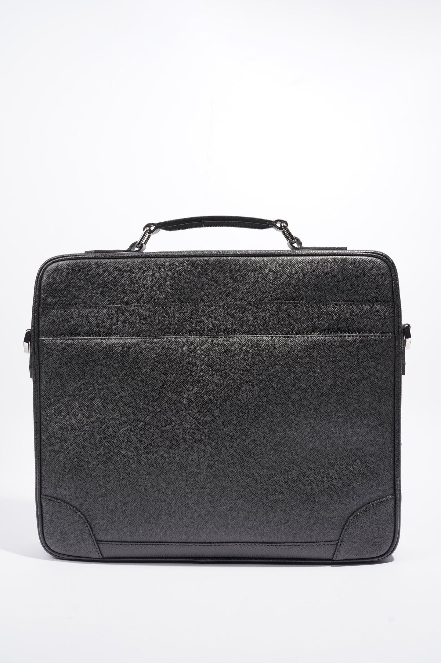Louis Vuitton Computer And Document Briefcase Black Leather