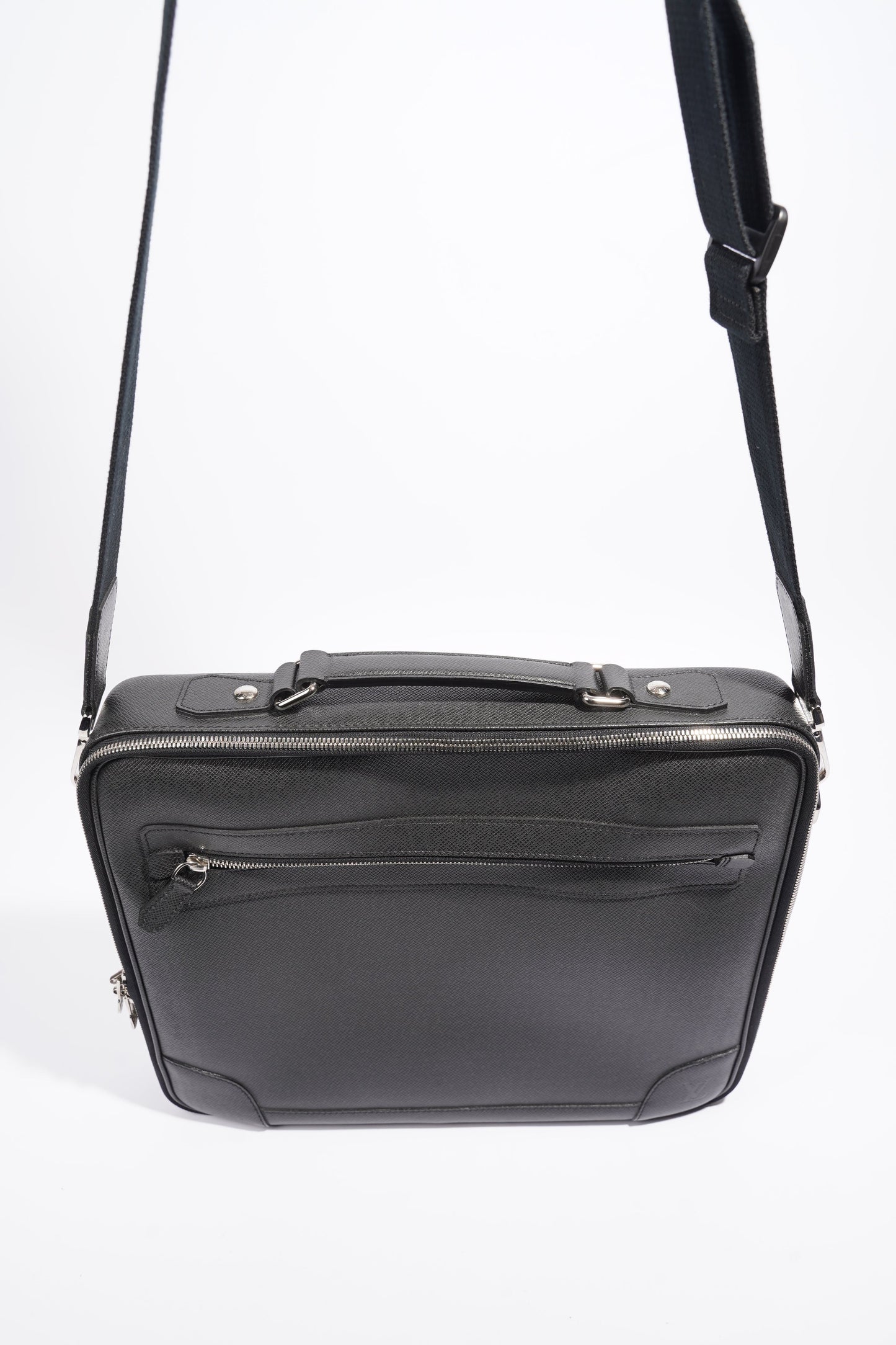 Louis Vuitton Computer And Document Briefcase Black Leather