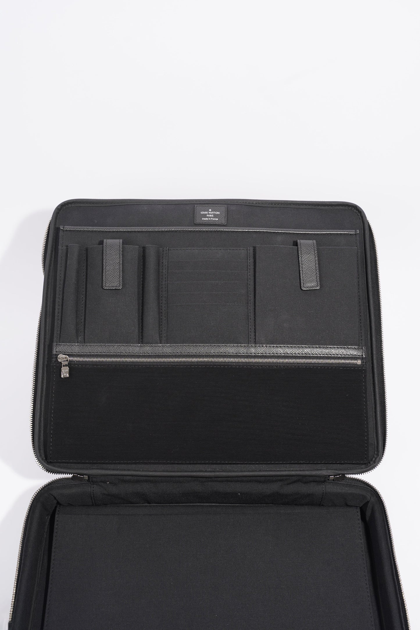 Louis Vuitton Computer And Document Briefcase Black Leather
