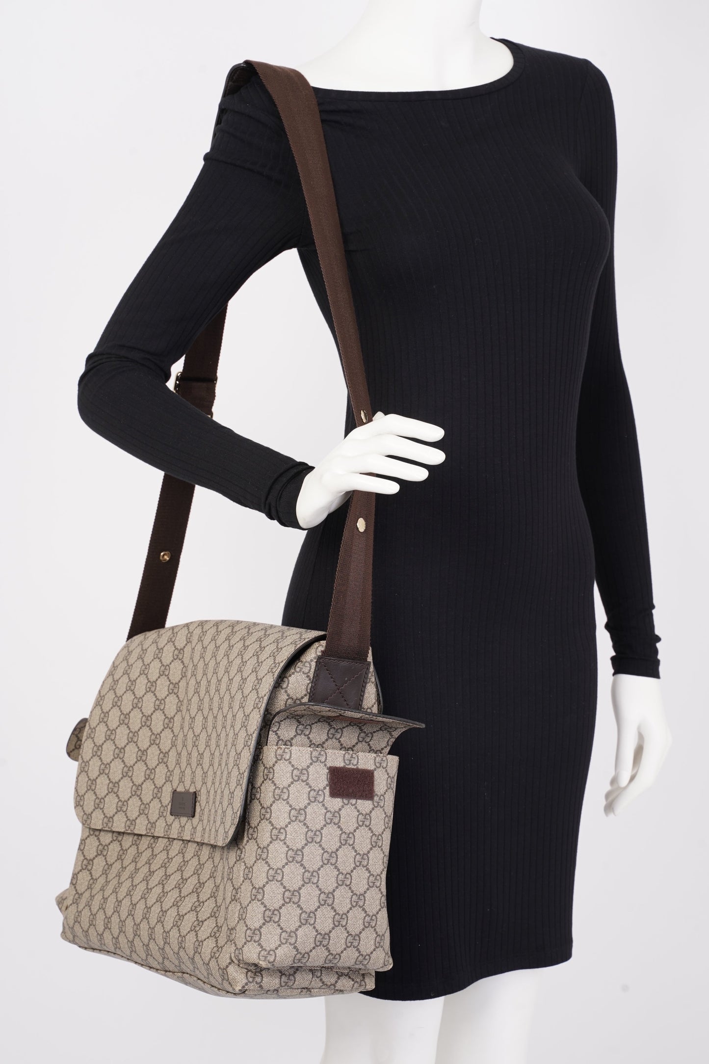 Gucci Baby Changing Bag GG Supreme Coated Canvas