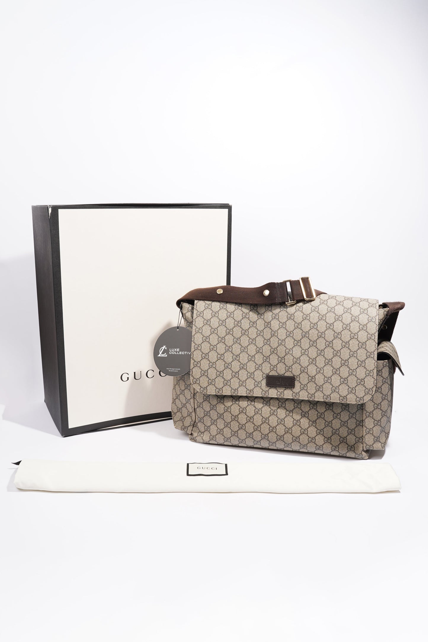 Gucci Baby Changing Bag GG Supreme Coated Canvas