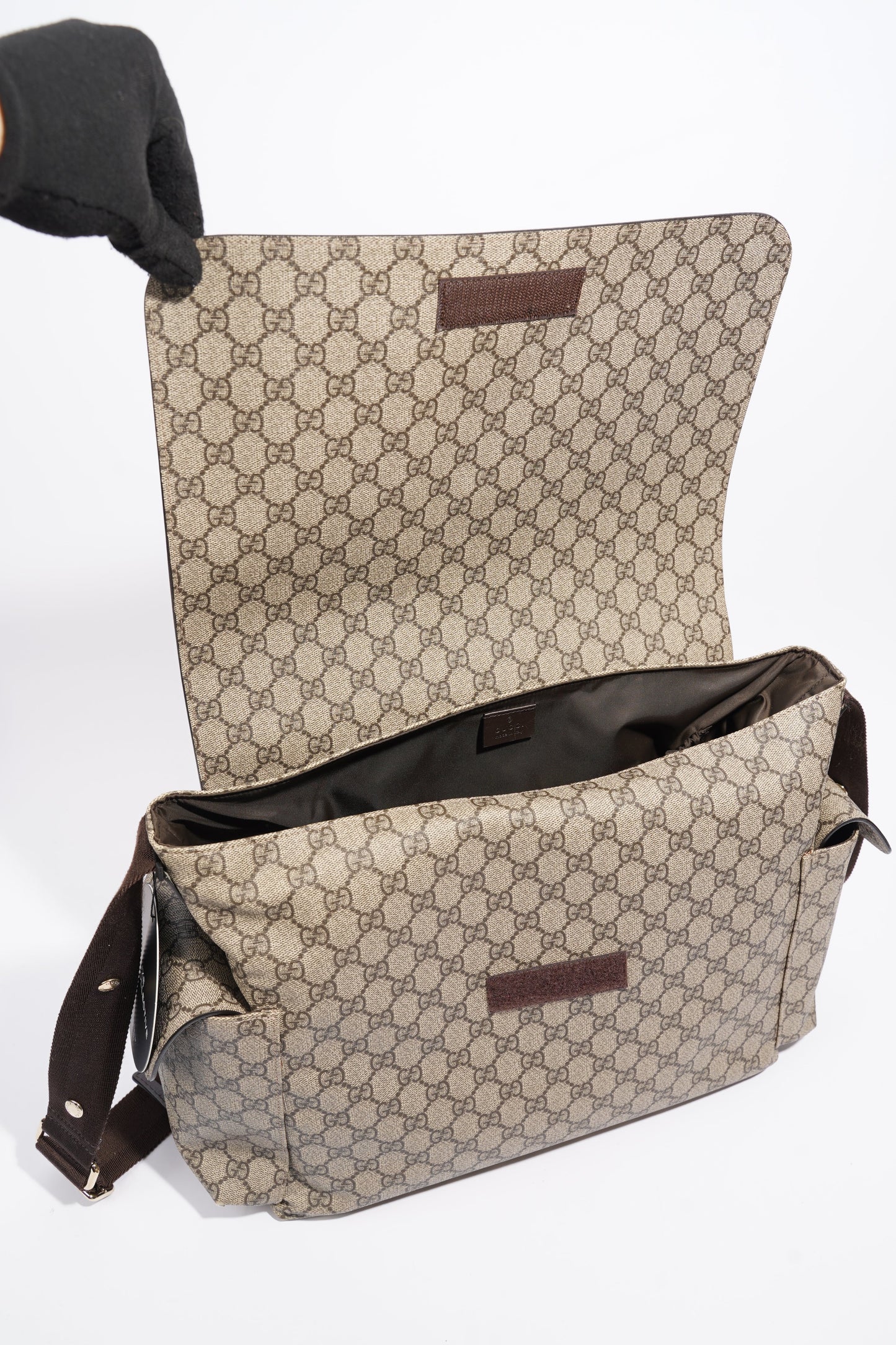 Gucci Baby Changing Bag GG Supreme Coated Canvas