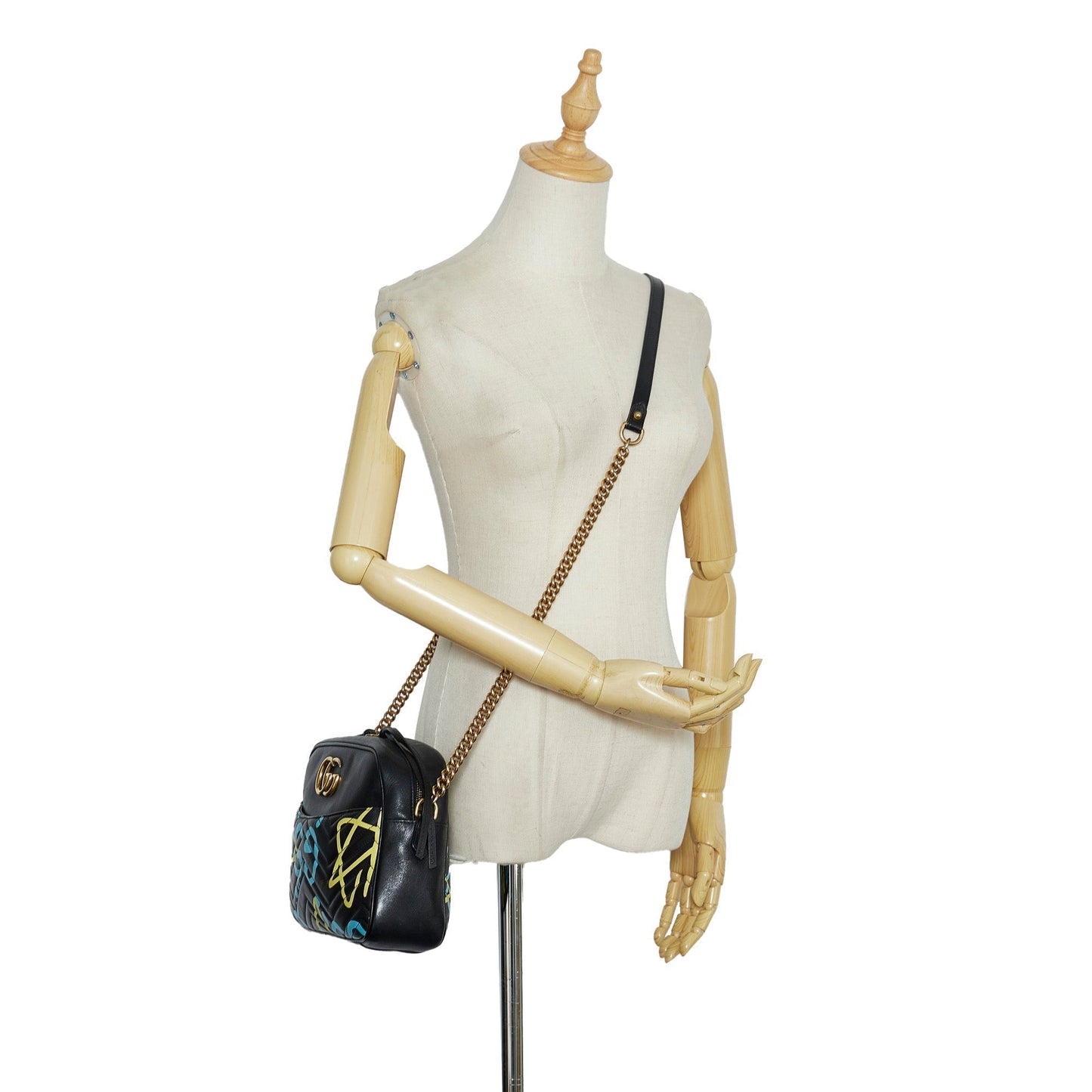 Gucci GG Marmont Ghost Black Printed Leather