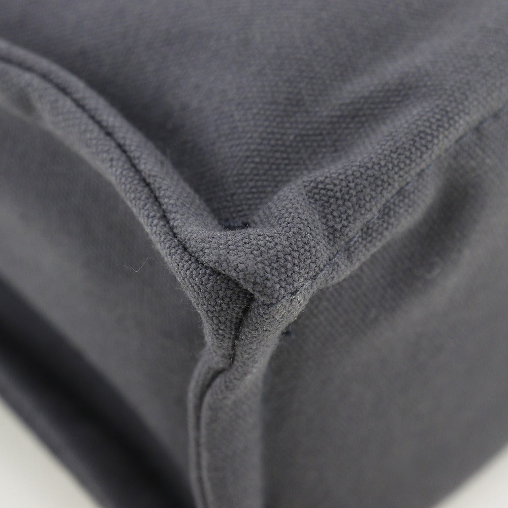 HERMES Handbag Cotton canvas gray 2001 Ginza Limited Sack Fool Toe PM unisex(Unisex) Used