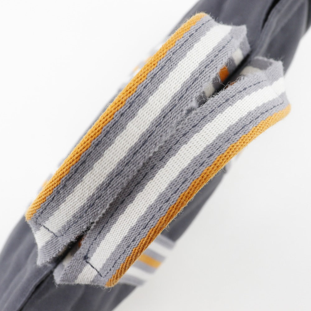 HERMES Handbag Cotton canvas gray 2001 Ginza Limited Sack Fool Toe PM unisex(Unisex) Used