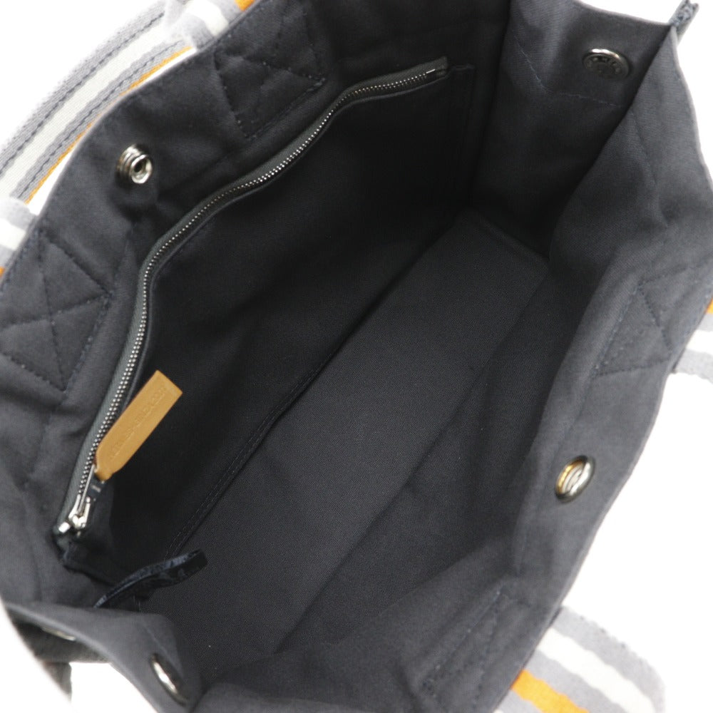 HERMES Handbag Cotton canvas gray 2001 Ginza Limited Sack Fool Toe PM unisex(Unisex) Used