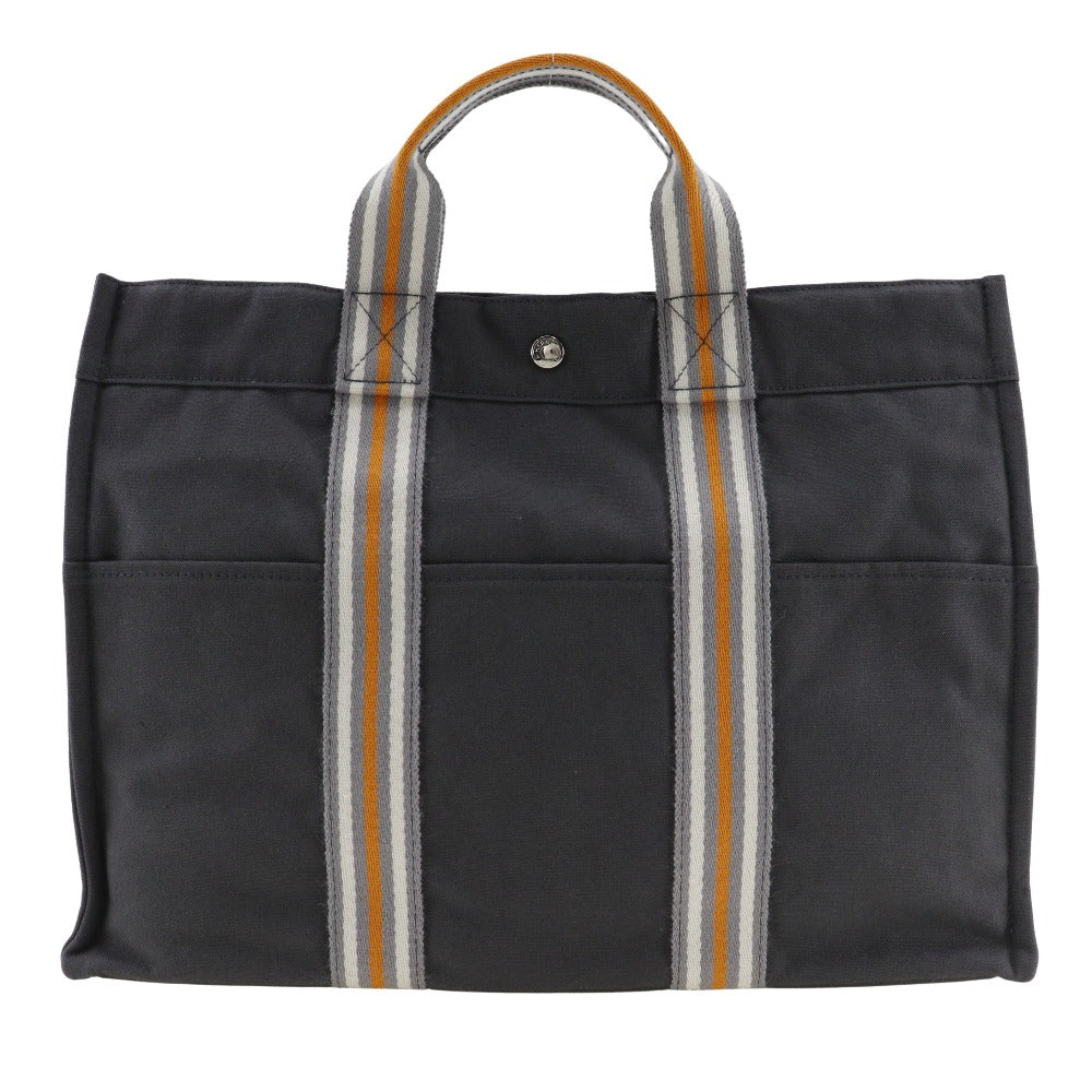 HERMES Tote Bag Cotton canvas gray 2001 Ginza Limited SackFool ToeMM unisex(Unisex) Used