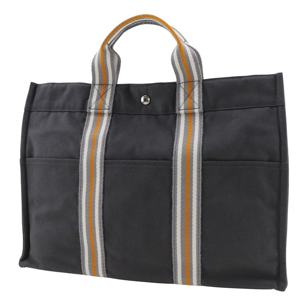 HERMES Tote Bag Cotton canvas gray 2001 Ginza Limited SackFool ToeMM unisex(Unisex) Used
