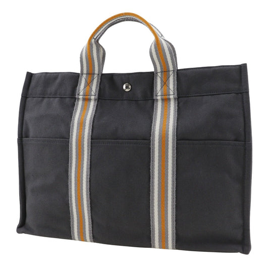 HERMES Tote Bag Cotton canvas gray 2001 Ginza Limited SackFool ToeMM unisex(Unisex) Used