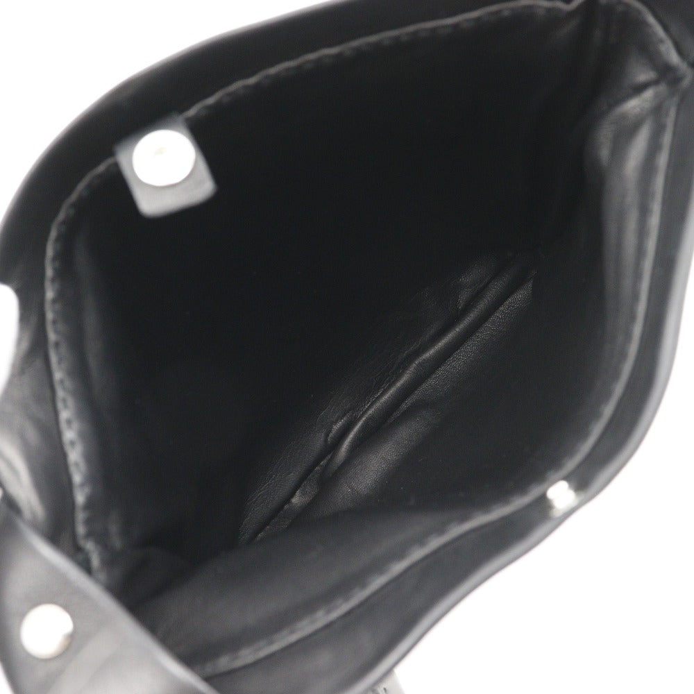 HERMES Shoulder Bag Calfskin black Toudu unisex(Unisex) Used