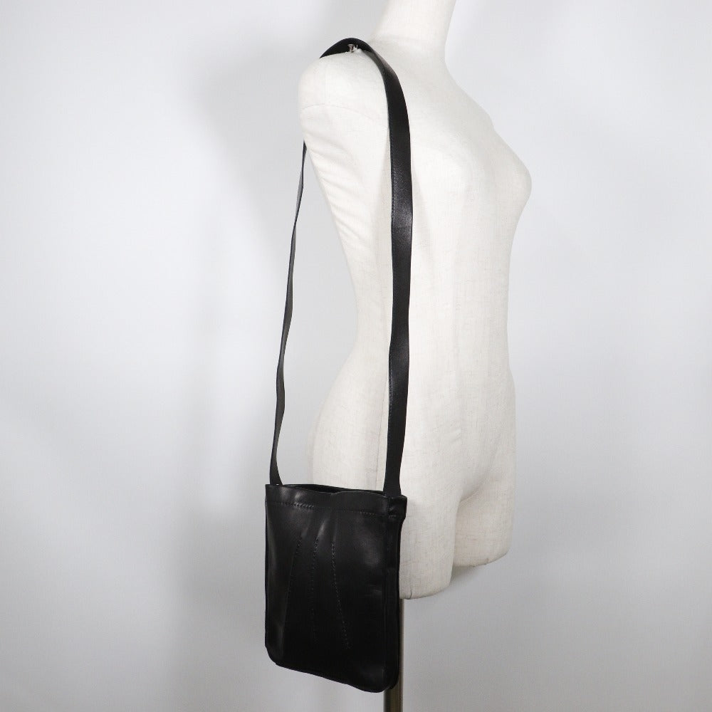 HERMES Shoulder Bag Calfskin black Toudu unisex(Unisex) Used