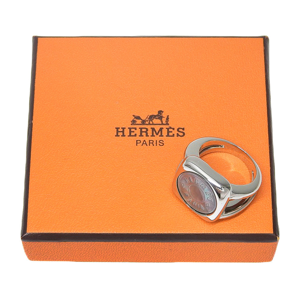 HERMES Ring Silver925, Shell Silver Serie