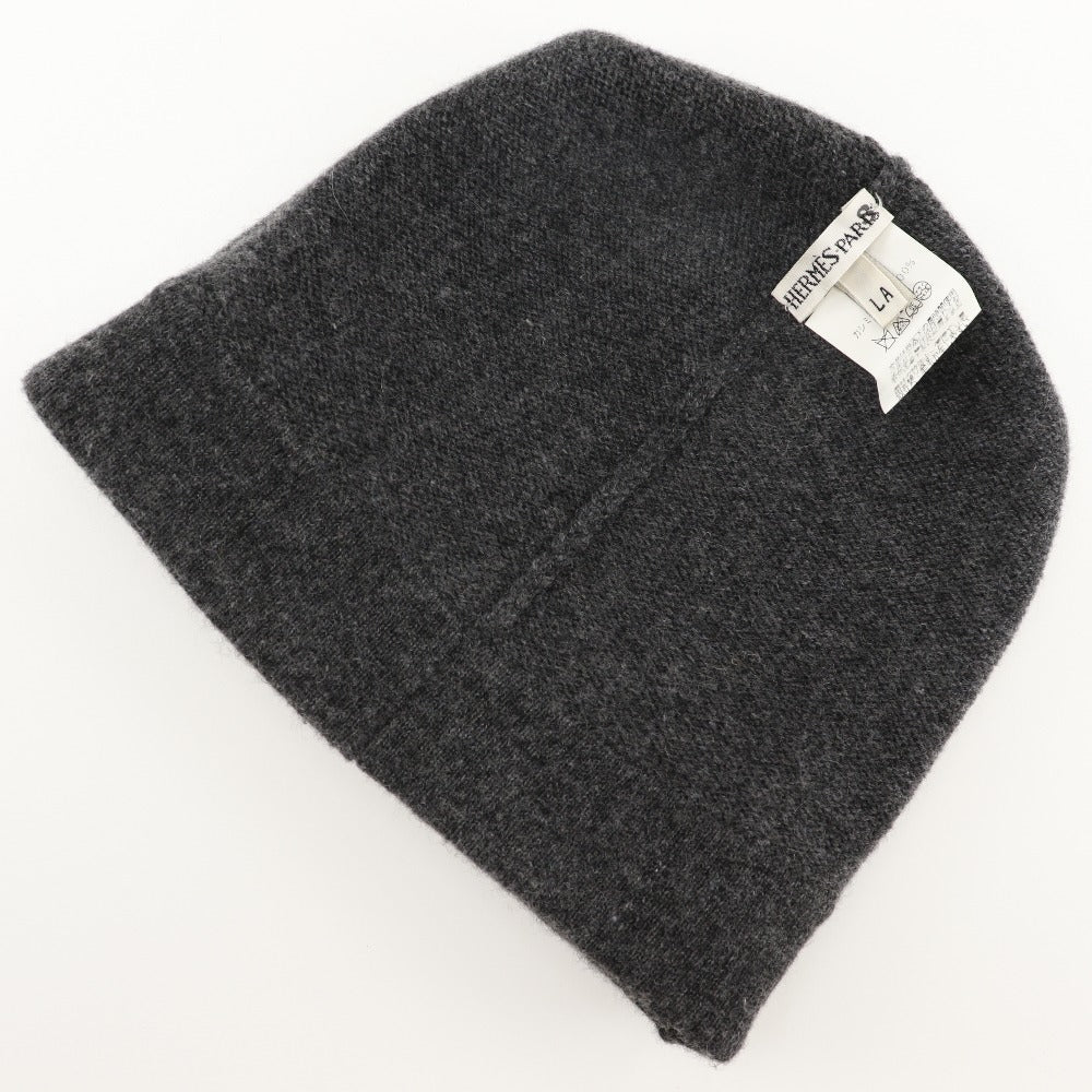 HERMES Other hats cashmere gray Knit hat Women(Unisex) LA Used