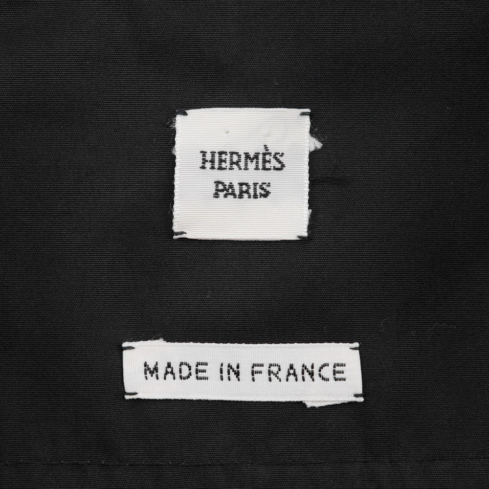 HERMES one piece cotton black Shirt dress Women 40 Used