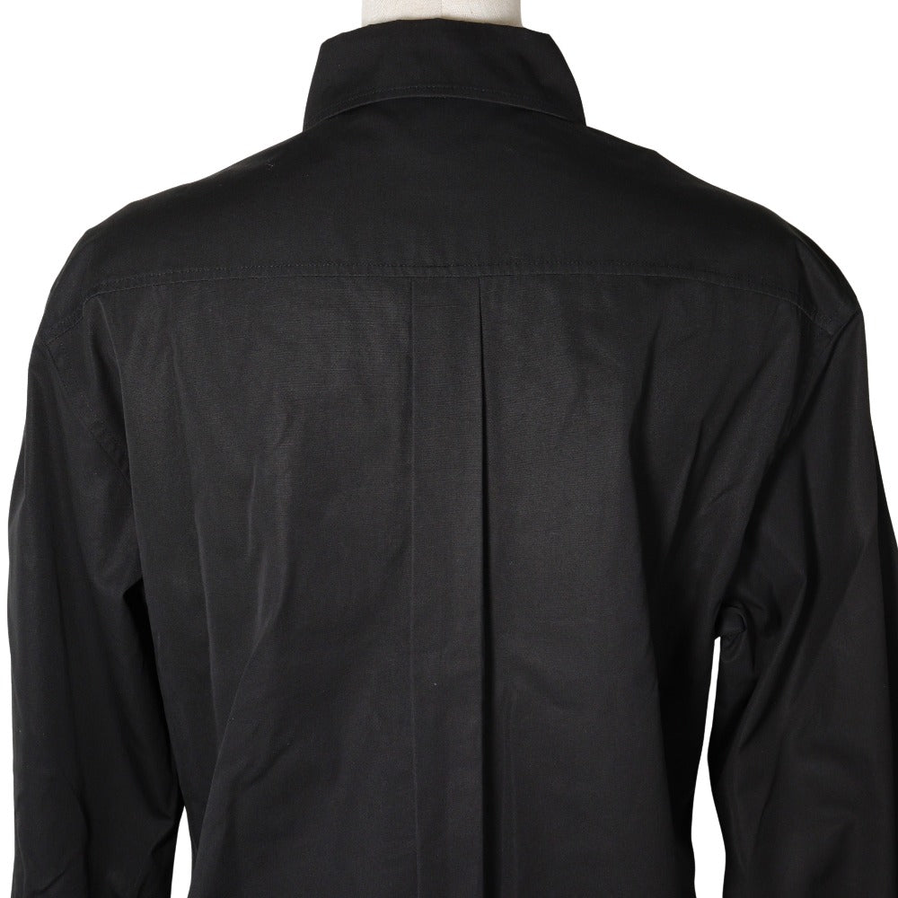HERMES one piece cotton black Shirt dress Women 40 Used