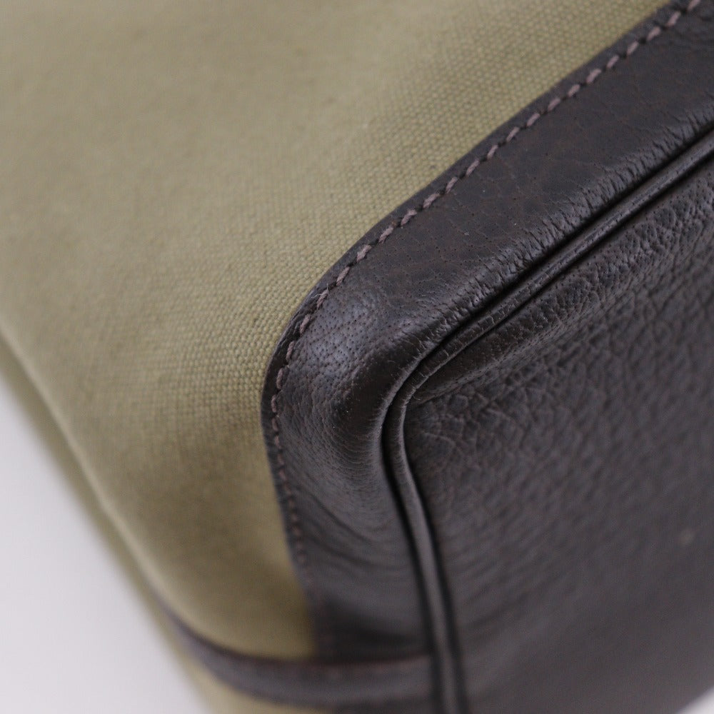 HERMES Tote Bag Towar Officier khaki Garden party 36 PM