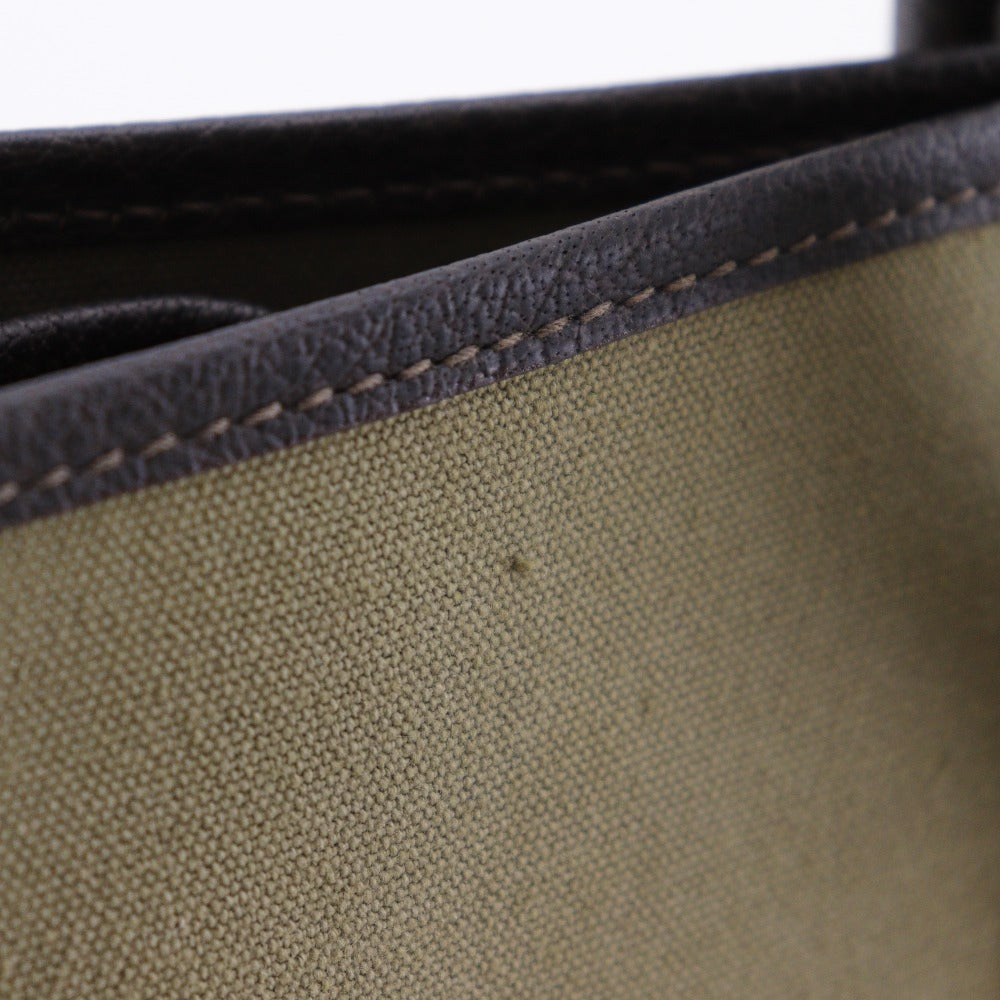 HERMES Tote Bag Towar Officier khaki Garden party 36 PM
