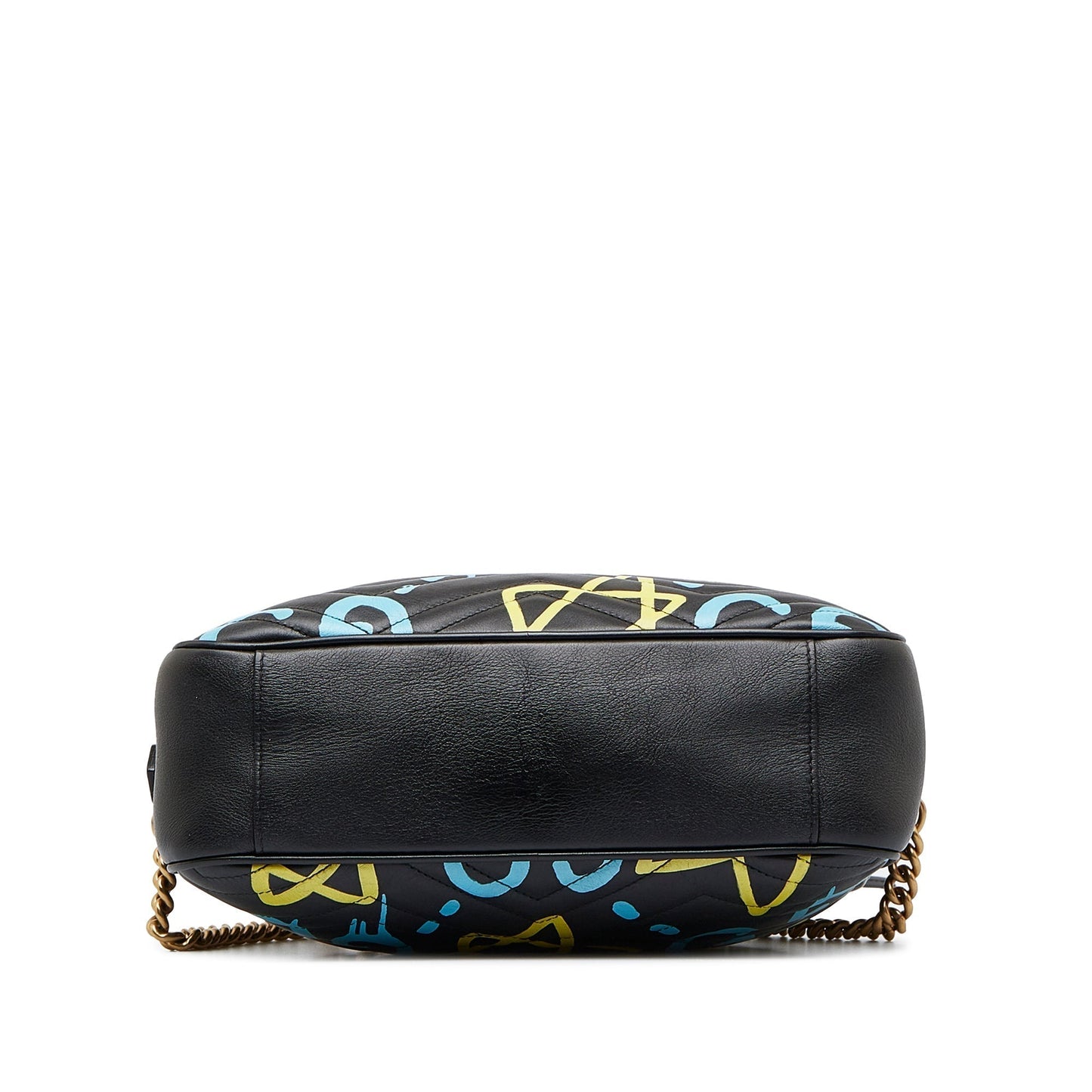 Gucci GG Marmont Black Printed Leather