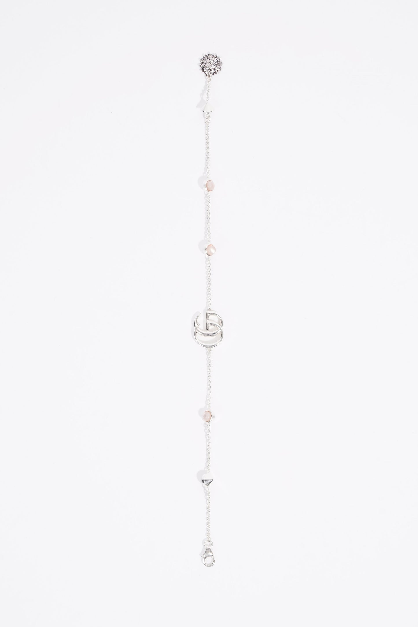 Gucci GG Marmont Mother Of Pearl Bracelet Silver / Baby Pink Pearl Silver Sterling 17cm