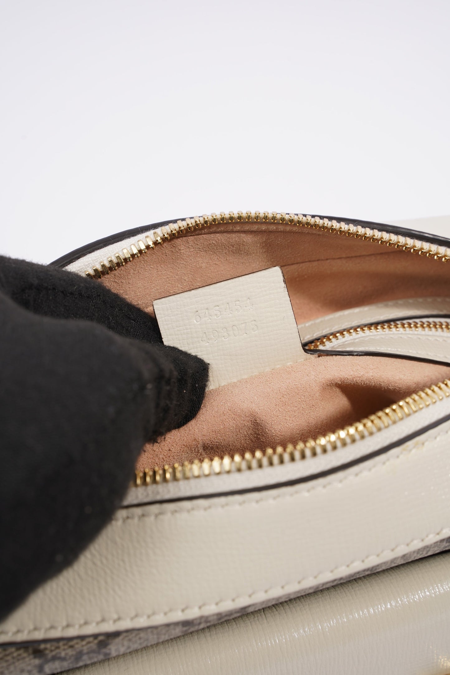 Gucci Horsebit 1955 Small Shoulder Bag Supreme / White Coated Canvas