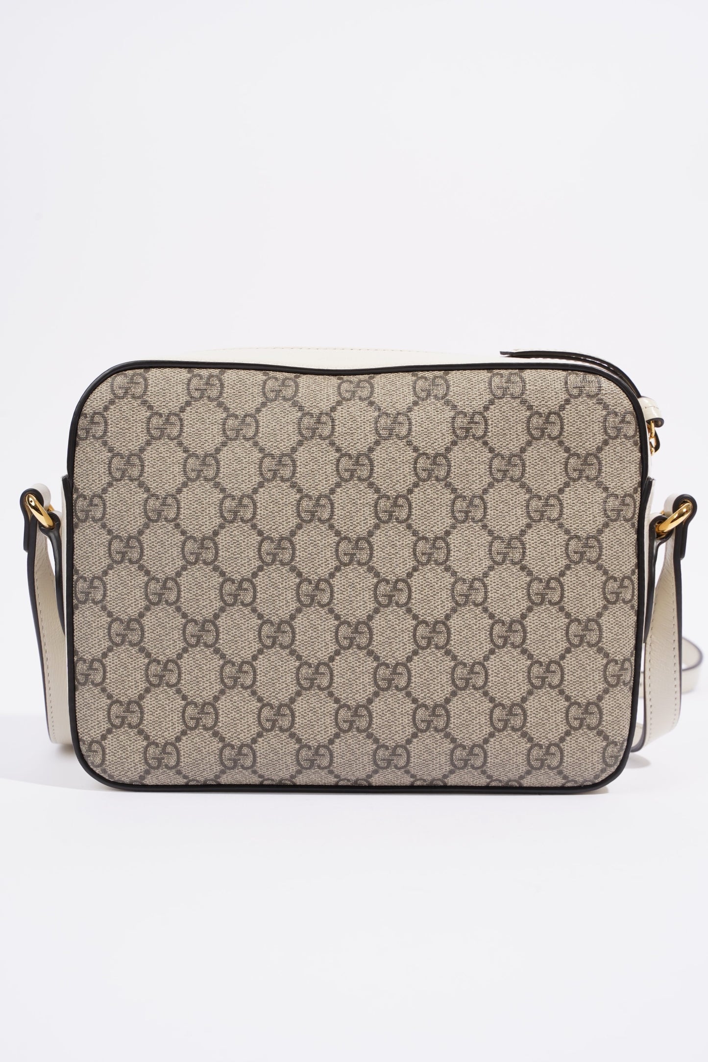 Gucci Horsebit 1955 Small Shoulder Bag Supreme / White Coated Canvas