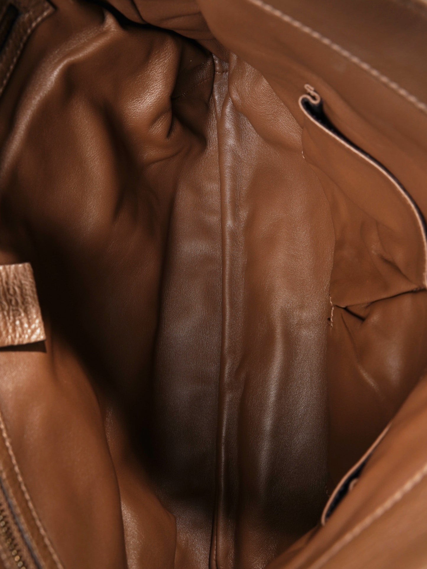 Gucci Bamboo Flap Brown Leather
